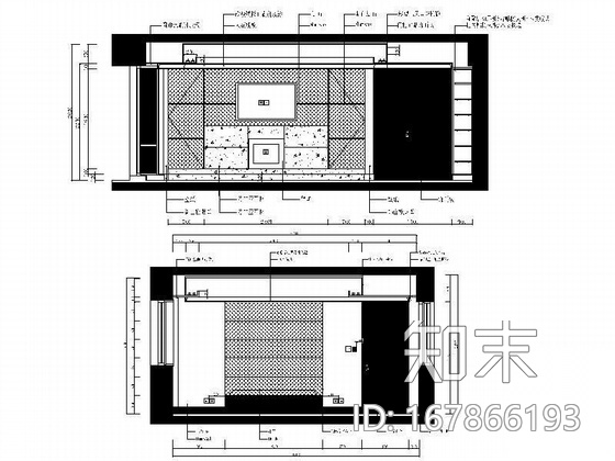 [上海]复式高级住宅内装图cad施工图下载【ID:167866193】