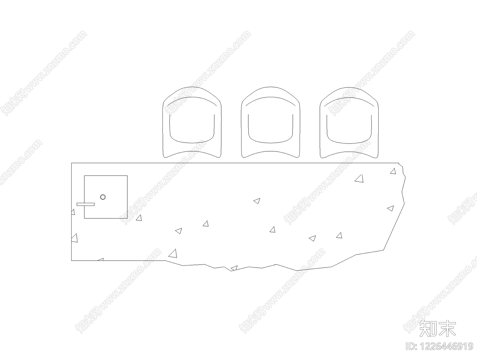 现代沙发CAD图纸