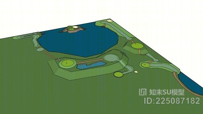 博尔德海滩高尔夫球场SU模型下载【ID:225087182】
