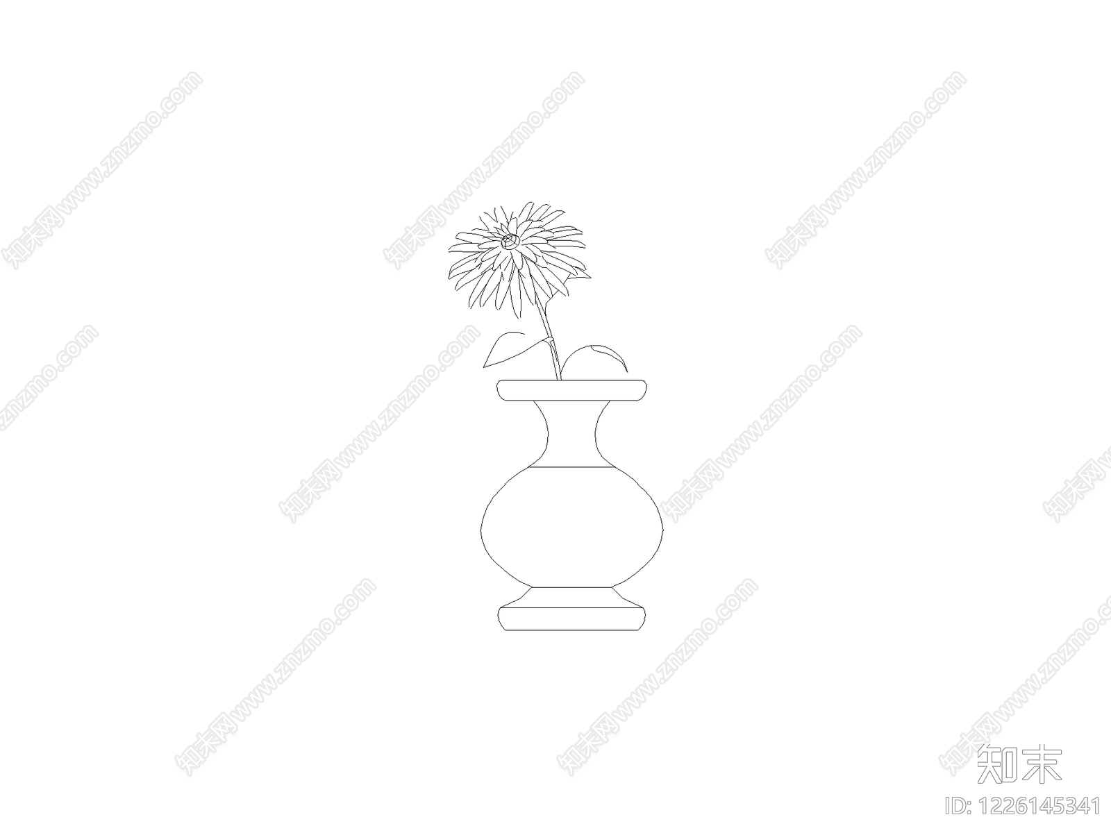 摆件cad施工图下载【ID:1226145341】