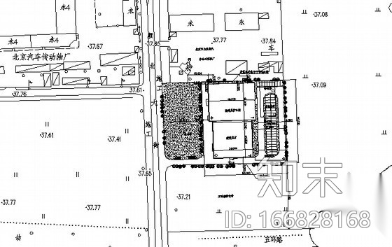 某汽车销售中心建筑方案设计cad施工图下载【ID:166828168】