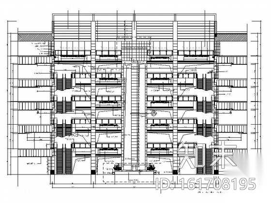 国内某大型商城室内装饰图纸cad施工图下载【ID:161708195】