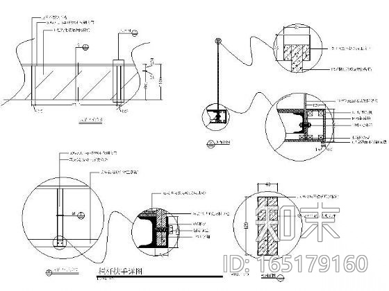 玻璃栏杆扶手详图施工图下载【ID:165179160】
