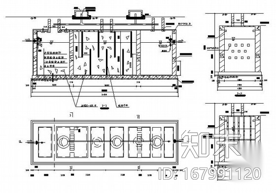 环保化粪池图纸cad施工图下载【ID:167991120】