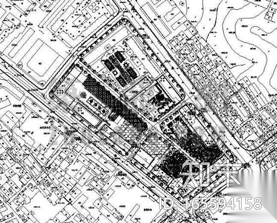 某县医院环境设计平面cad施工图下载【ID:165594158】