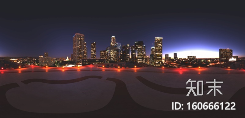 城市夜景HDR全景贴图贴图下载【ID:160666122】