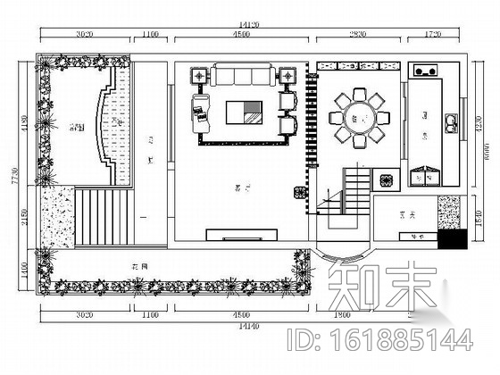 某三层现代别墅室内装修施工图施工图下载【ID:161885144】