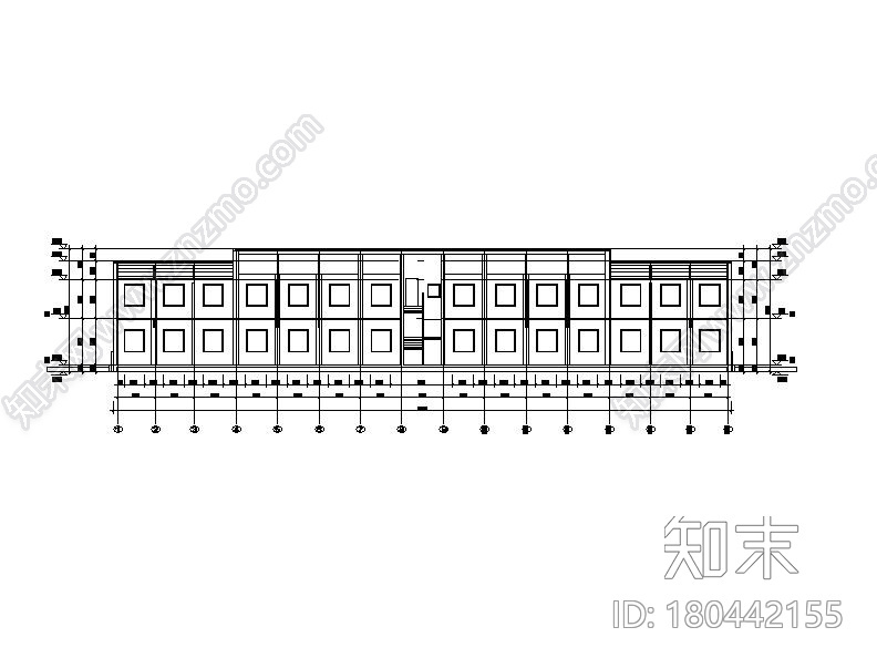 [浙江]两层市级中学改造建筑施工图cad施工图下载【ID:151551169】