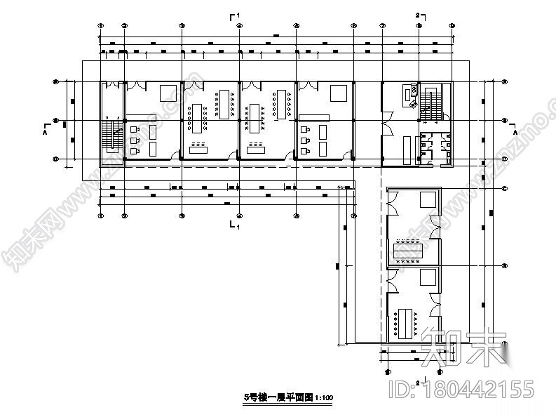 [浙江]两层市级中学改造建筑施工图cad施工图下载【ID:151551169】