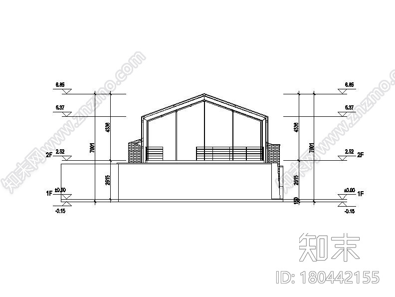 [浙江]两层市级中学改造建筑施工图cad施工图下载【ID:151551169】