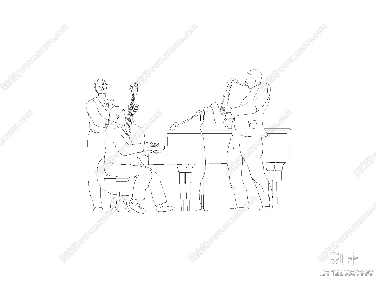 人物cad施工图下载【ID:1226367998】