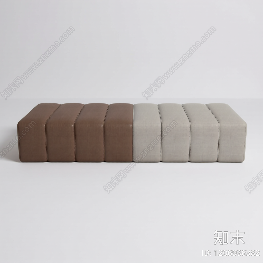 双色条纹长凳3D模型下载【ID:1206936382】