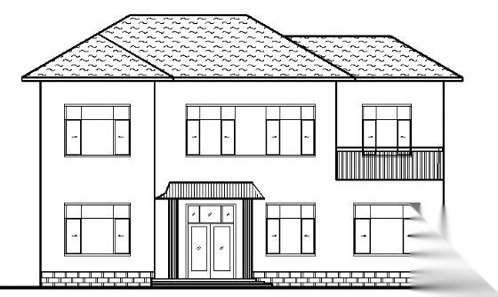 某二层新农村住宅建筑方案设计图施工图下载【ID:149893146】