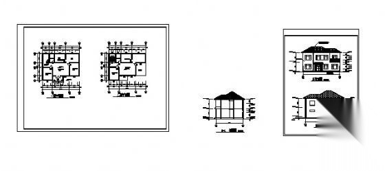 某二层新农村住宅建筑方案设计图施工图下载【ID:149893146】