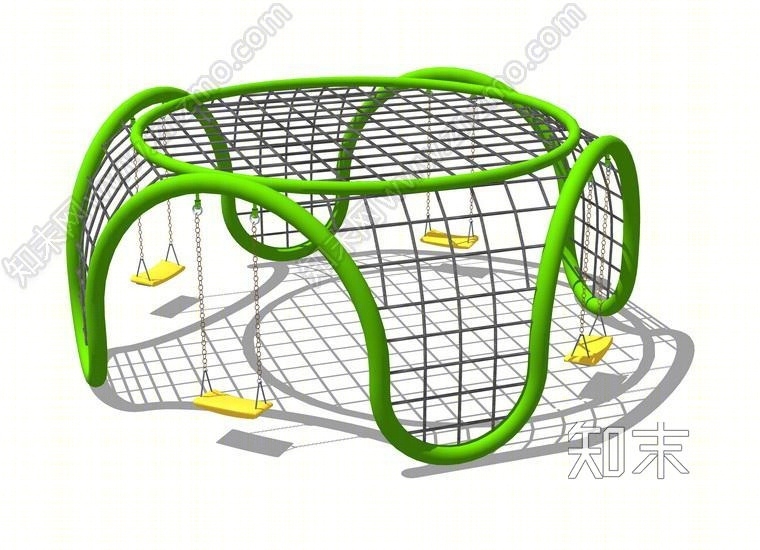 儿童娱乐攀爬网秋千架SU模型下载【ID:149558137】