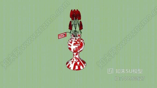 花瓶SU模型下载【ID:140558527】