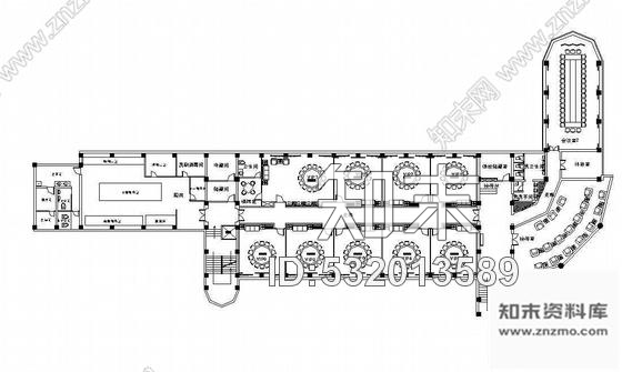 施工图某会议室和餐厅装修施工图cad施工图下载【ID:532013589】