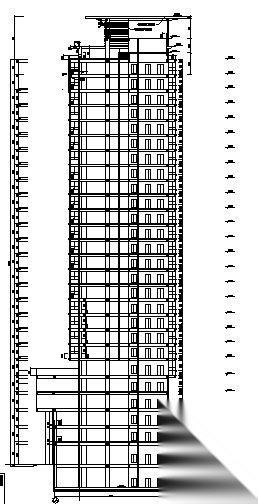 某二十八层高档写字楼建筑方案图cad施工图下载【ID:151432185】