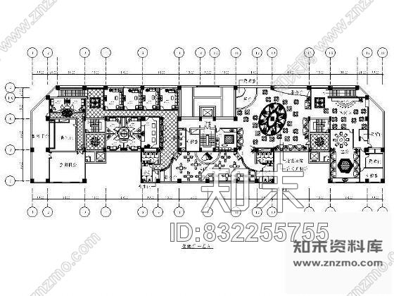 图块/节点某歌舞厅平面布置图Ⅱcad施工图下载【ID:832255755】