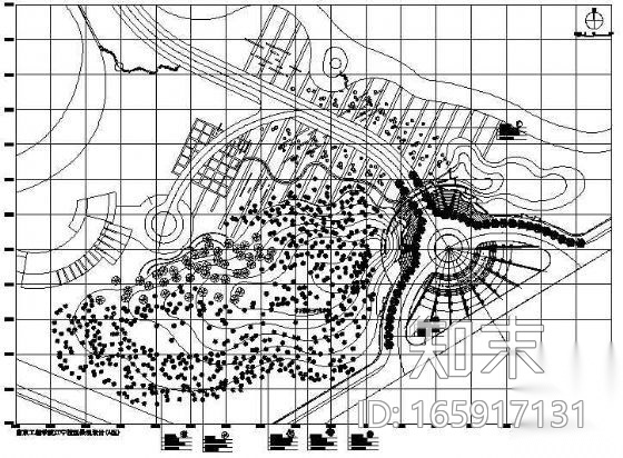 南京大学景观绿化全套施工图cad施工图下载【ID:165917131】