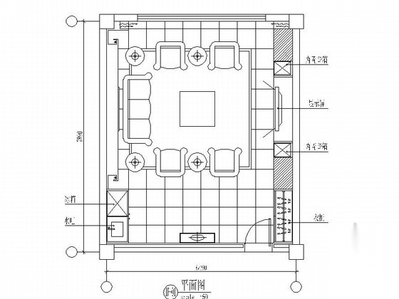 中国装饰专业企业现代接待室装修设计施工图（含效果及材...施工图下载【ID:160706197】