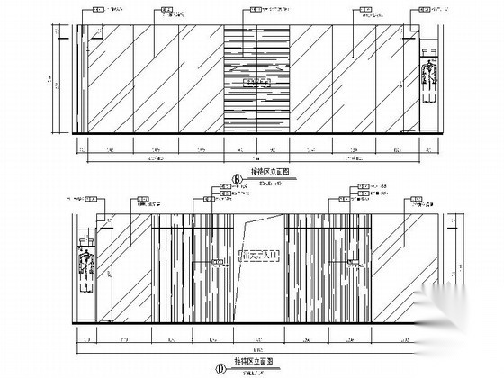 [广西]某中式时尚餐厅室内装修施工图（含实景）施工图下载【ID:160707159】