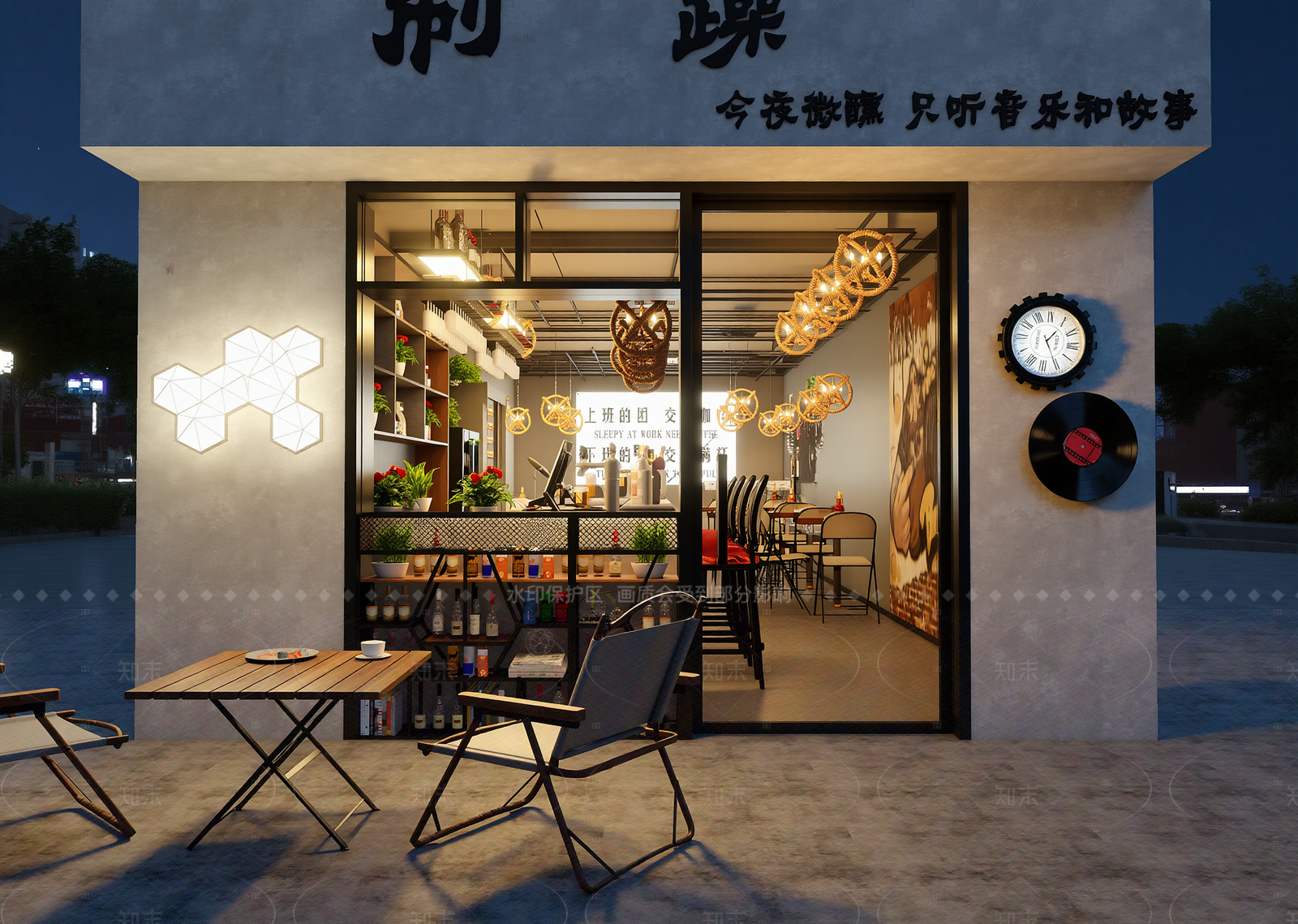 工业酒吧3D模型下载【ID:1214956876】