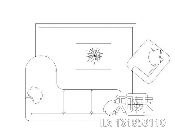 室内沙发图块集cad施工图下载【ID:161853110】