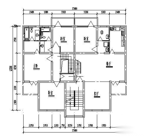 遵义市外环路沙河区修建性规划住宅楼方案图1cad施工图下载【ID:150022169】