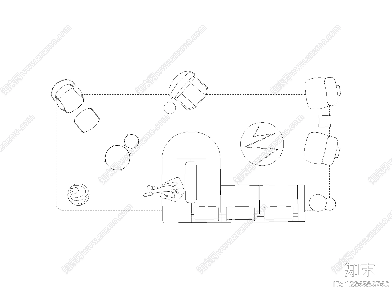现代家装图库CAD图纸