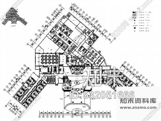 施工图安徽某连锁大酒店局部装修图cad施工图下载【ID:532051666】
