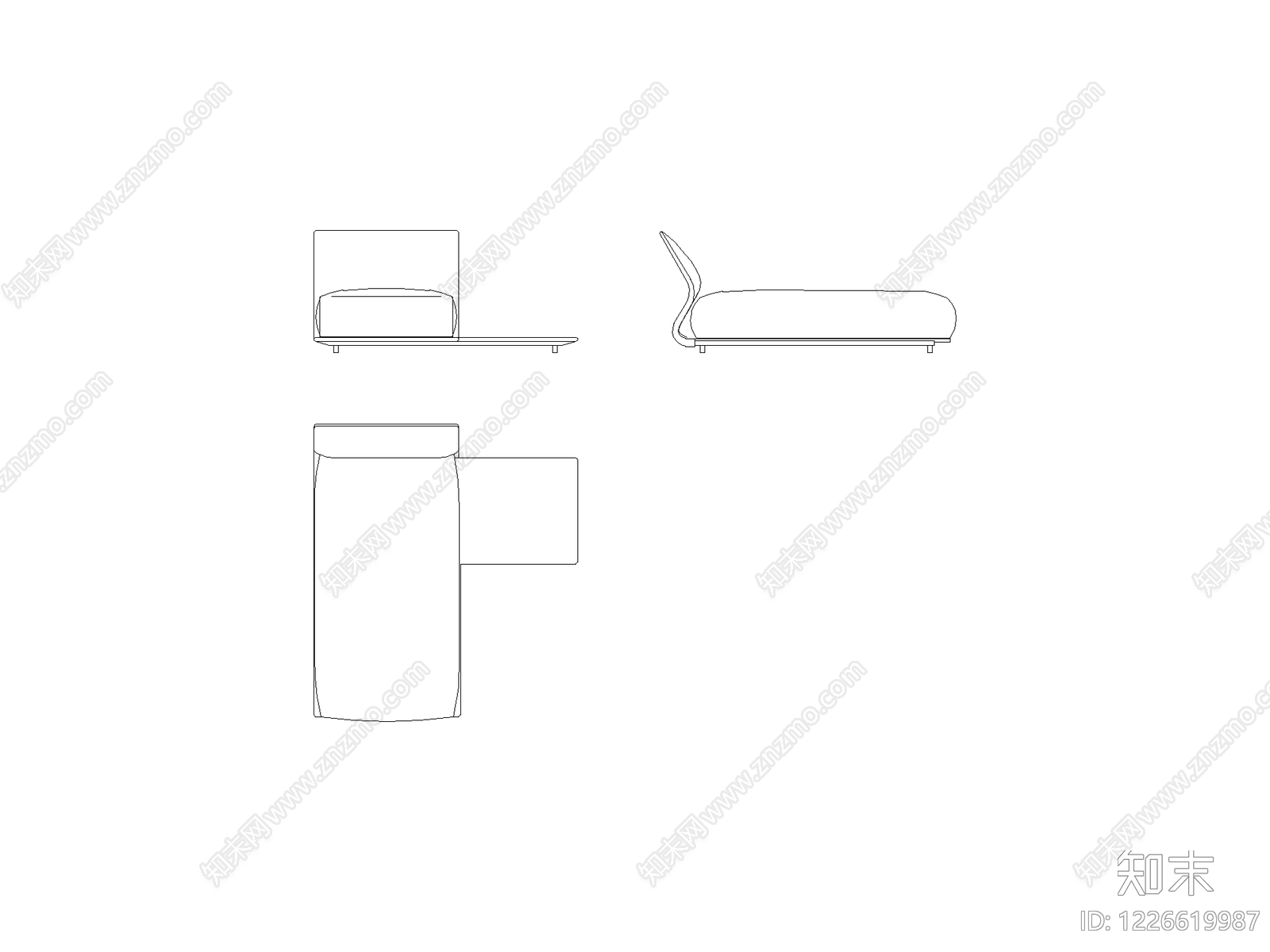 现代,意式沙发CAD图纸