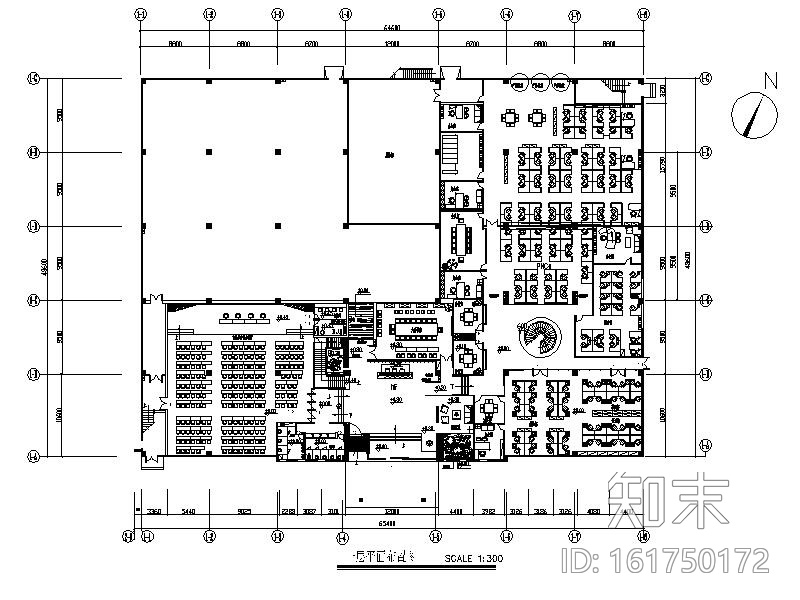 某科技办公楼设计全套CAD施工图施工图下载【ID:161750172】