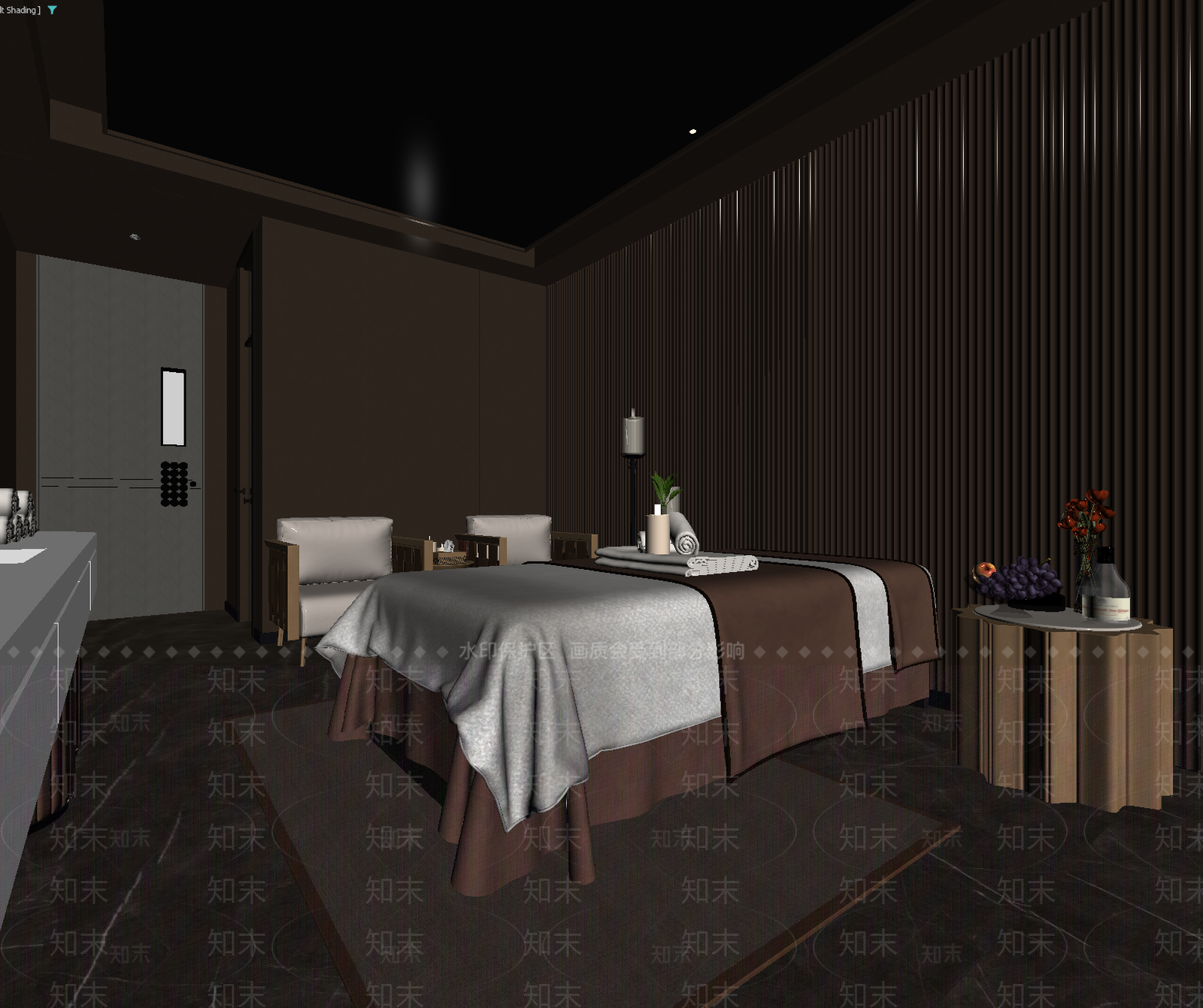 现代酒店客房3D模型下载【ID:1214857718】