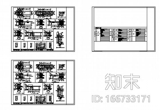 某单体门卫房加大门建筑施工图施工图下载【ID:166733171】