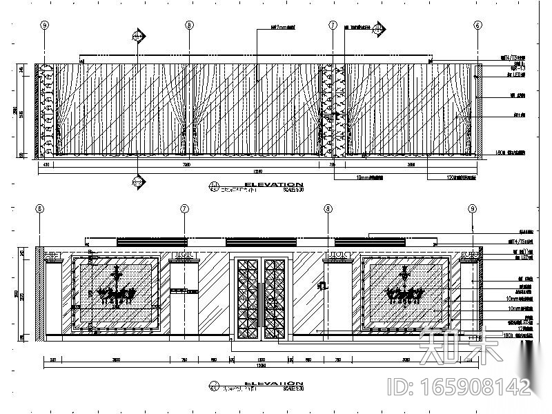 [苏州]某知名集团旗下时尚休闲会所室内设计施工图cad施工图下载【ID:165908142】