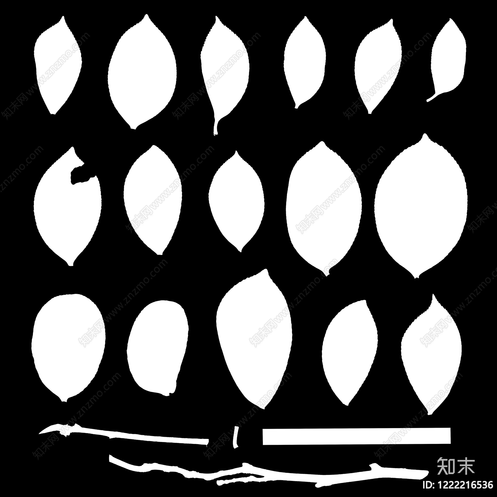 黑白凹凸高清贴图材质