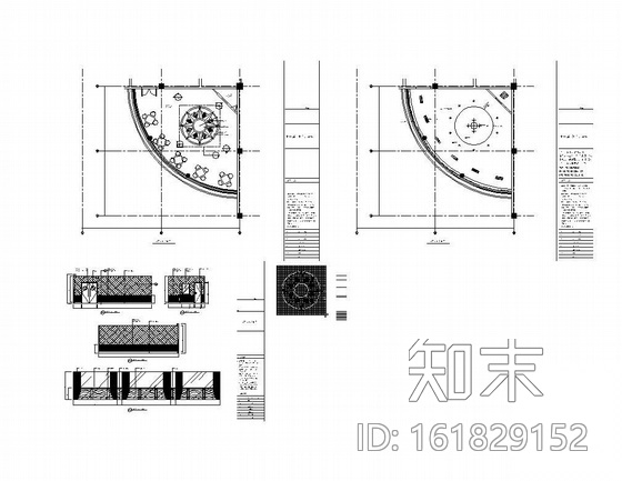 某酒店小歌舞厅设计图cad施工图下载【ID:161829152】