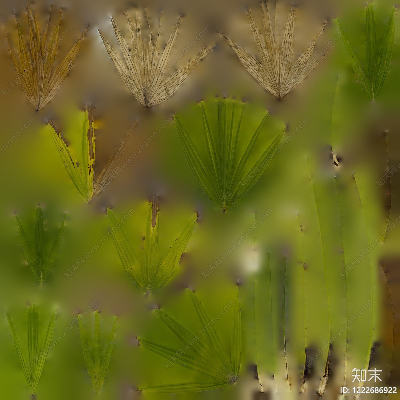 绿植墙贴图下载【ID:1222686922】