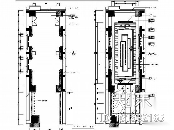 五星酒店首层电梯厅施工图施工图下载【ID:161982165】