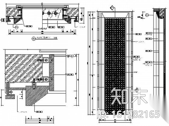 五星酒店首层电梯厅施工图施工图下载【ID:161982165】