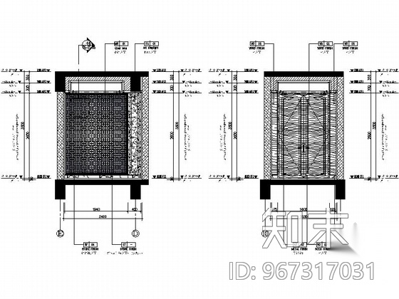 [青岛]某高档投资集团办公楼装修图cad施工图下载【ID:967317031】