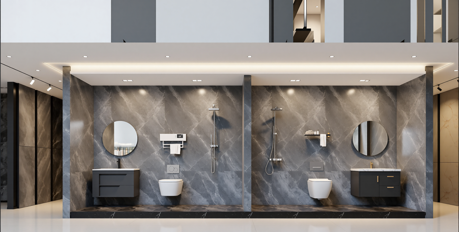 现代卫浴展厅3D模型下载【ID:1215062477】