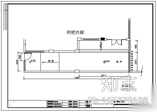 某网通公司网吧装饰cad施工图下载【ID:165373198】