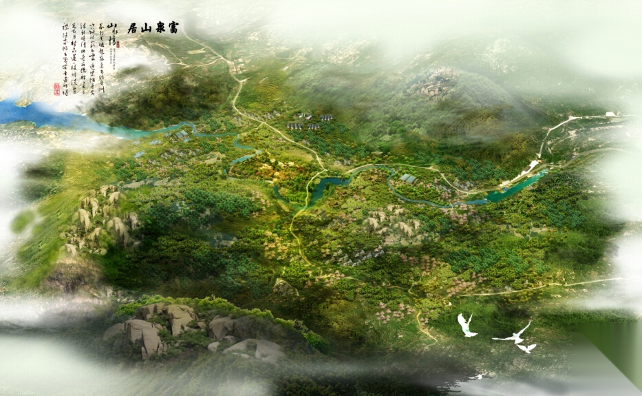 [山东]旅游区村庄景观规划设计文本cad施工图下载【ID:161049192】
