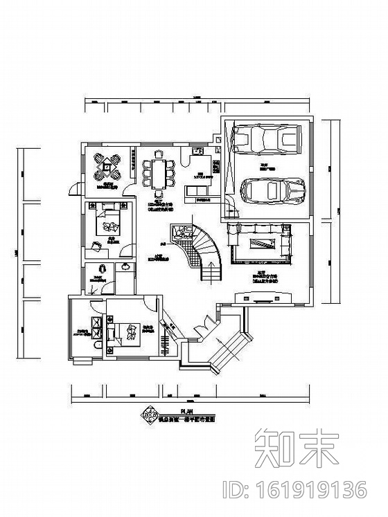 [北京]某双层别墅装修图cad施工图下载【ID:161919136】