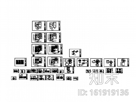 [北京]某双层别墅装修图cad施工图下载【ID:161919136】