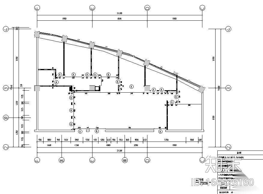 [山东]混搭风格置业有限公司办公空间设计施工图（附效果...cad施工图下载【ID:166526160】