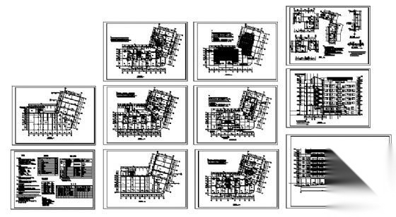 荣泰春天某七层住宅楼建筑施工图cad施工图下载【ID:149572173】