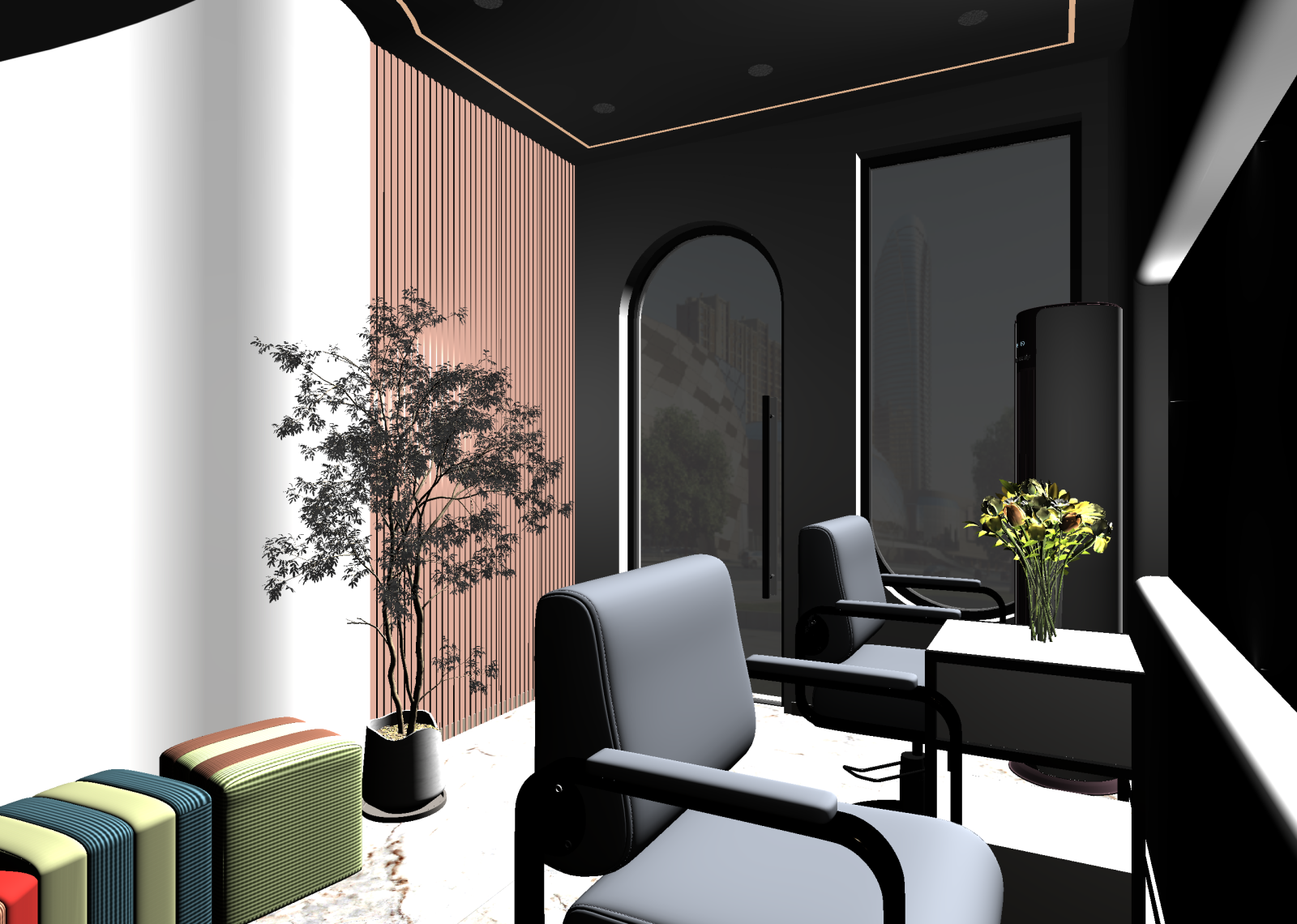 现代接待室3D模型下载【ID:1214375287】